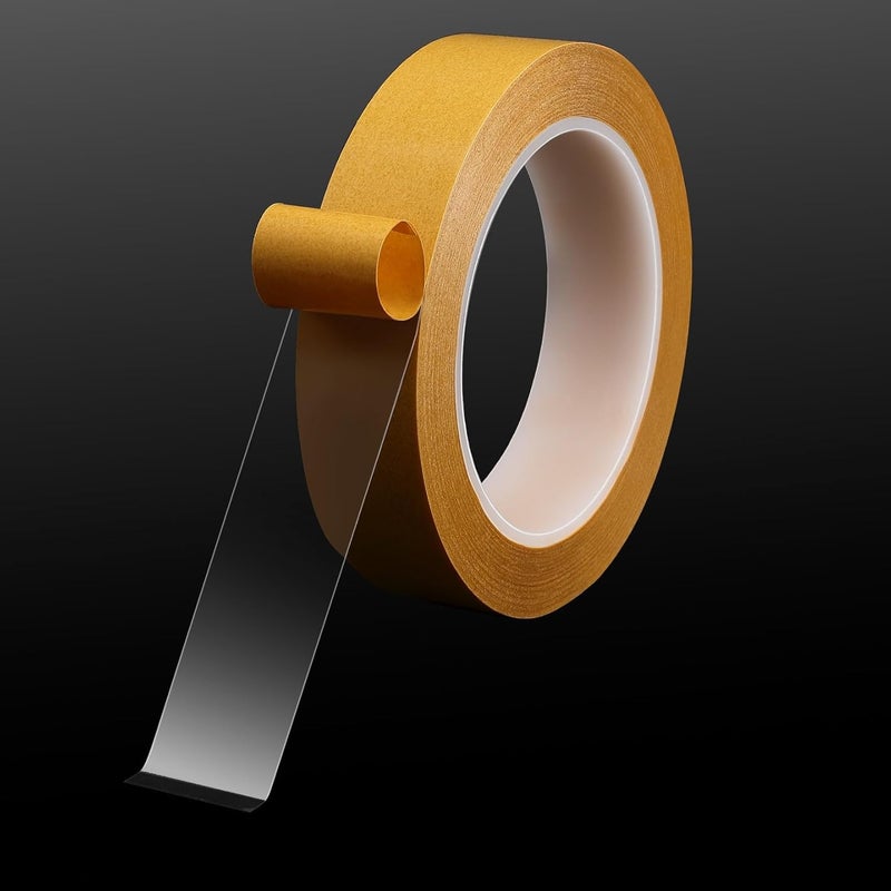 SICCOMA Double Sided Tape Super Thin 1 Inch x 82 Feet Transparent Two Sided Mounting Tape for LED Strips, LCD Screen Repair, Woodworking, Arts & Crafts, Photos, Scrapbook, Residue Free, Heat Resistant - Image 1